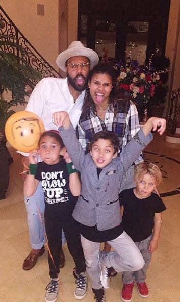 Image of Genevieve Katherine Jackson with her husband, Brandon, and their kids