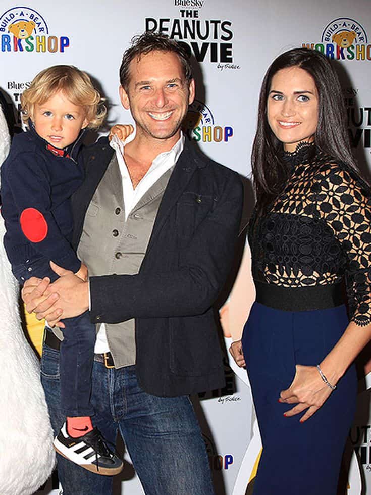 Image of Josh Lucas with his ex-wife, Jessica Ciencin Henriquez, and their son, Noah Rev Maurer