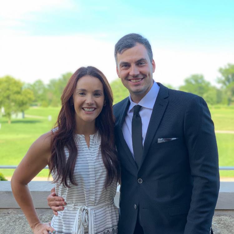 Image of Lauren Risley with her husband, Scott Wooldridge