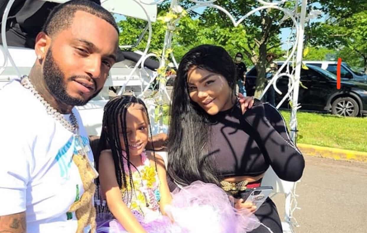 Image of Mr. Papers with his former partner, Lil Kim, and their daughter, Royal Reign