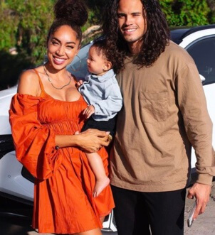 Image of Shan Boodram with her husband, Jared Brady, and their son
